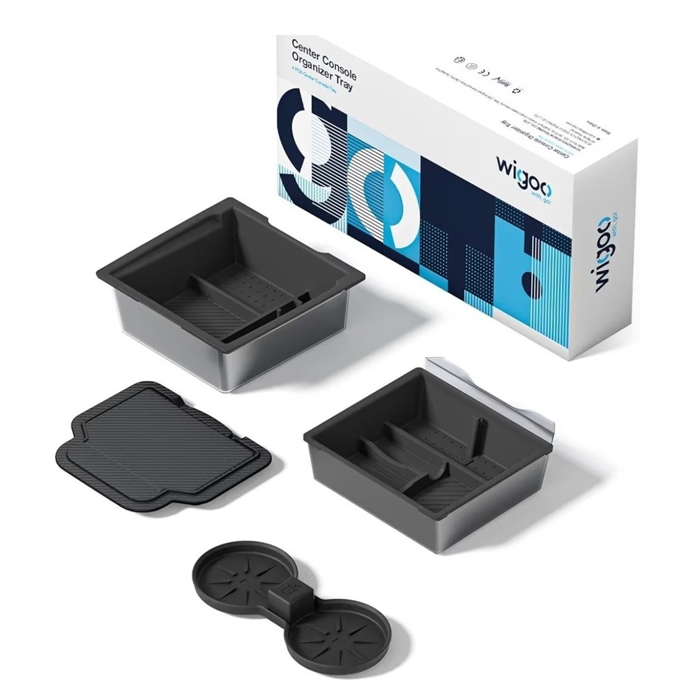 Wigoo Tesla Model 3 (2024–2025) & Model Y Juniper Console Organizer Tray 4PC